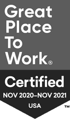 Great Place To Work Certified November 2020 - November 2021 USA